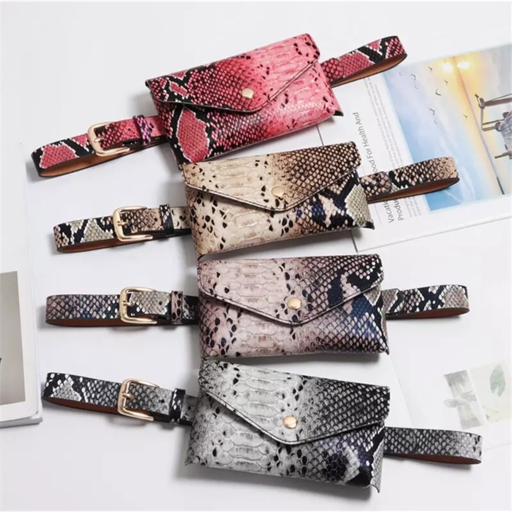 Wrap Me ‘Round Snake Print Bag